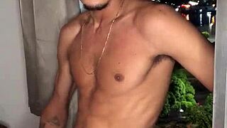 Naughty Boy Jerking Off At Building Window! Watch Him!