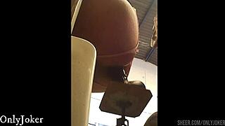 skinny brunette rides monster cock with toys