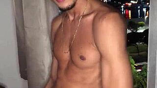 Naughty Boy Jerking Off At Building Window! Watch Him!