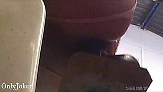 skinny brunette rides monster cock with toys