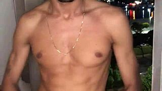 Naughty Boy Jerking Off At Building Window! Watch Him!