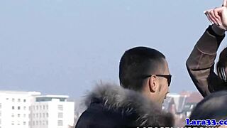 i picked up british milf for intense fingering session. she came hard in our european encounter.