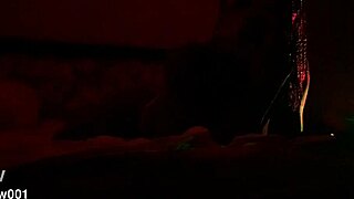 Detailed blowjob with banana and big oiled cock