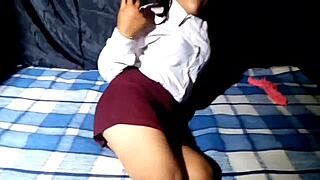 Mexican schoolgirl begs teacher after just the tip creampie