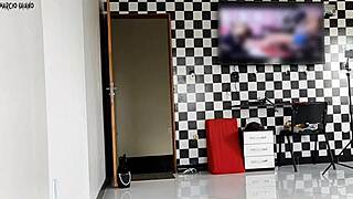 dp with two exotic girls eliane furacao and lorrany exotica surprising friend for assfucking cum