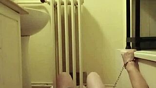 European milf's humiliating piss session with toys