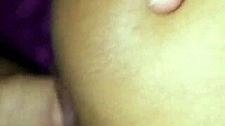 My petite brunette neighbor's tight ass can't handle my big cock