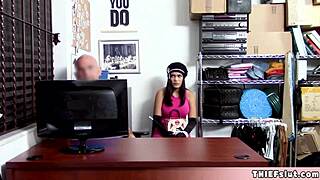 Elegant Italian Shoplifter Alina Gets Rough Ass Fucking!