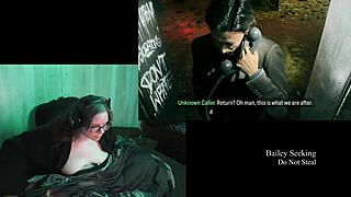 hey check out this naked brunette bbw playthrough