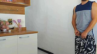 While Husband Showers, Fuck His Friend?