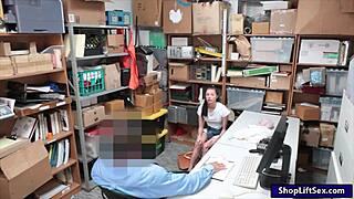 Cute Petite Teen 18+ Gives Blowjob to Police Officer Before Getting Screwed