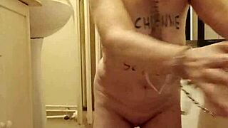 European milf's humiliating piss session with toys