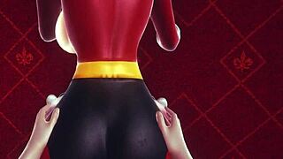 Porn animation with helen parr the incredibles big tits and ass hard fucking in black stockings doggystyle close-ups of a tight wet pussy with a massive cumshot. Tight pussy gets pounded in stockings.