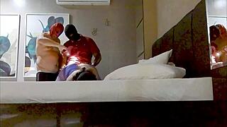 Wife travels 400 miles to fuck her black lover's big cock