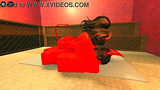 This Demon Girl Seduces With Her Hot Oiled Body In A Steamy Sauna