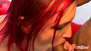 Beautiful french redhead margot gets pounded by two huge cocks in wild mmf group