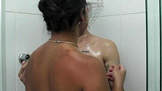 started a hot bath but flashed tits and pussy for boy