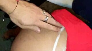 She sucks my cock and I fuck her on the living room chair