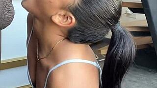 she licks and blows monster bbc with stepbrother