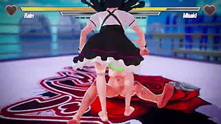 lesbian battle 10 with kissing and squirting