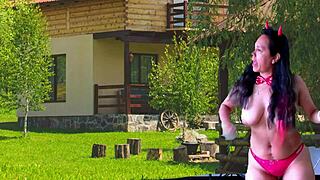 Agarabas And Olpr Fuck Outdoors In Devil In The Yard Preview