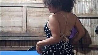 I fulfilled the bet for my stepson by sending homemade semi-nude show.