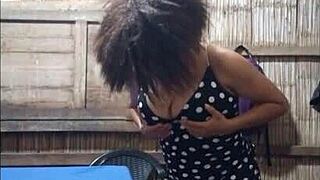 I fulfilled the bet for my stepson by sending homemade semi-nude show.