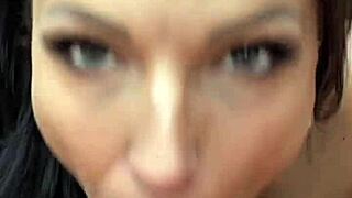 Big tits babe sucks like a queen - blowjob rimjob ball sucking cum in mouth casting