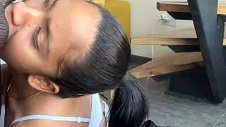 she licks and blows monster bbc with stepbrother