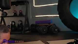 Latina violet grey licks petite olivia zlota at gym