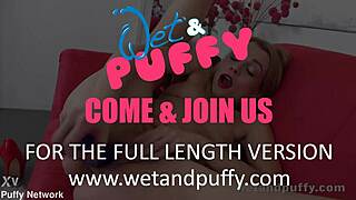 swollen pussy stretches with dildo for orgasm