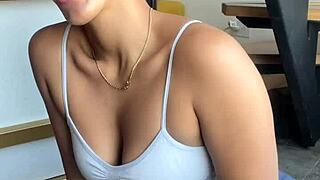 she licks and blows monster bbc with stepbrother