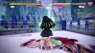 lesbian battle 10 with kissing and squirting