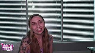 Nina Nova's Pierced Nipples Lead To Taboo Creampie