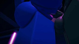 Goblin seduced by slutty elf in Roblox RP