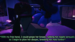 Goblin seduced by slutty elf in Roblox RP