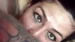 Princess sucks balls deepthroats cock facefucked like slut.
