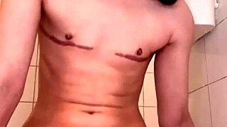 Woman bouncing on dildo, moaning as she reaches orgasm with wet tight pussy