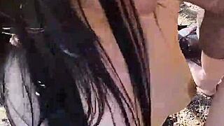 my horny stepniece made us stop for a deep fuck!