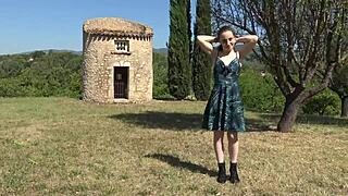 Amandine 18 Experiences Double Vaginal And First Anal.