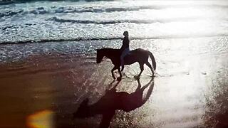 Cindy Dollar strips her red dress and vibes her shaved pussy outdoors