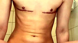 Woman bouncing on dildo, moaning as she reaches orgasm with wet tight pussy