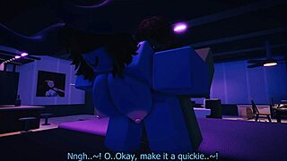 Goblin seduced by slutty elf in Roblox RP