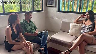 Pregnant Milf Allison Sweet Fucks Clients to Secure the Sale Part 1