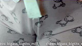 Huge Latina BBW In Pajamas Fingers Wet Big Pussy And Clit For Intense Cum.