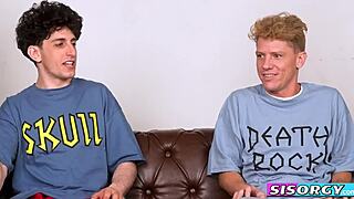 Stepbrothers Fuck Stepsisters In Intense Group Creampie Session