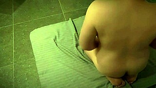 Chubbykaot caressing on floor