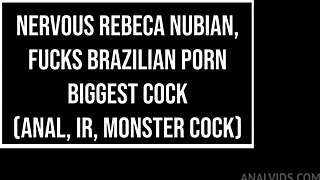 Brazilian Ebony Rebeca Nubian Fucked By Biggest Cock In Anal Scene
