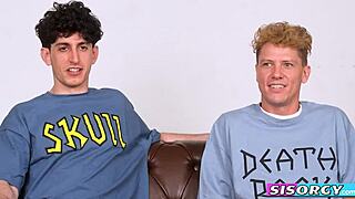 Stepbrothers Fuck Stepsisters In Intense Group Creampie Session