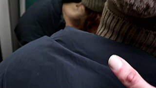 When i met my neighbor at the stairs, she bent over for a blowjob